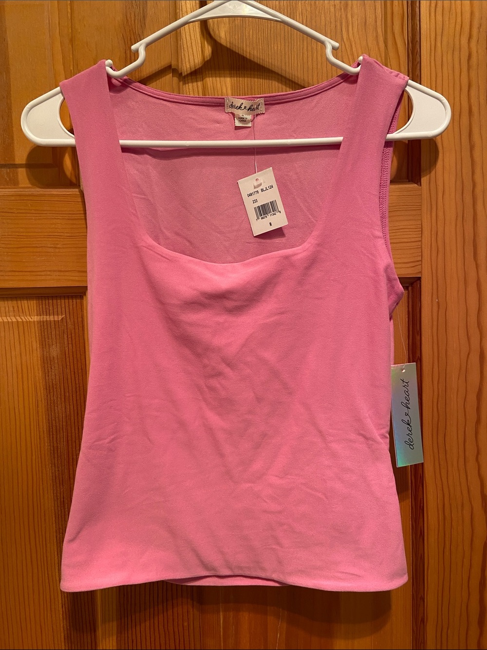 Derek Heart Pink Scoop Neck Tank Top